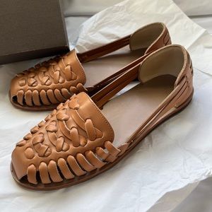 NISOLO Women's Huarache Sandal (Almond Brown, US 7) NEW